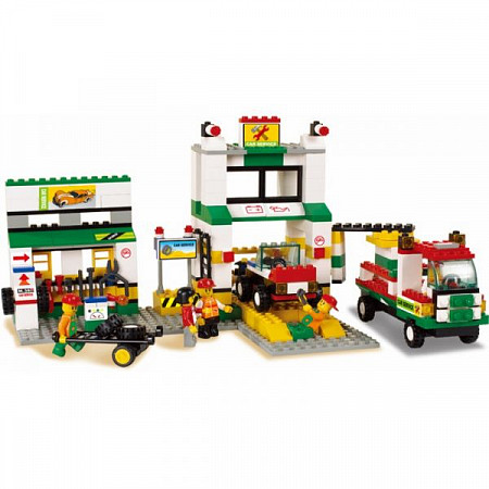 Конструктор Sluban Городская серия Станция техобслуживания M38-B2500