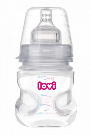 Набор Lovi Бутылочка для кормления медленный поток 150 мл + пустышка силиконовая (0120exp)
