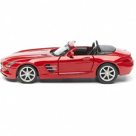 На картинке изображен Коллекционная машина Bburago 1:32 Mercedes-Benz SLS AMG Cabrio (18-43035) Red Коллекционная машина Bburago 1:32 Mercedes-Benz SLS AMG Cabrio (18-43035) Red