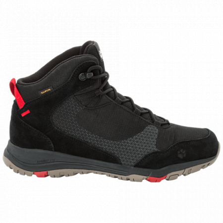 Ботинки мужские Jack Wolfskin Activate Xt Texapore Mid M black / red