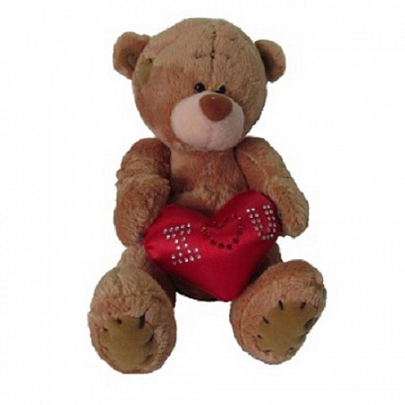 Мягкая игрушка Yiwu Мишка с сердцем KR-7464