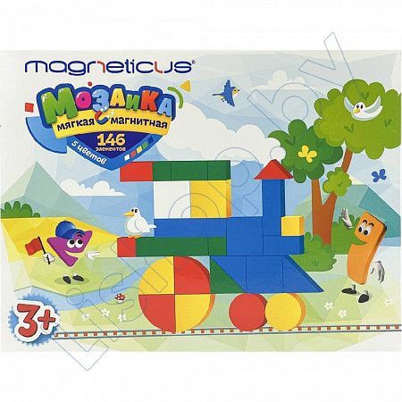На картинке изображен Мозаика Magneticus 3+ Листок с примерами (MM-146) Мозаика Magneticus 3+ Листок с примерами (MM-146)