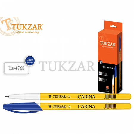 Ручка масляная Tukzar Carina TZ 4768 blue