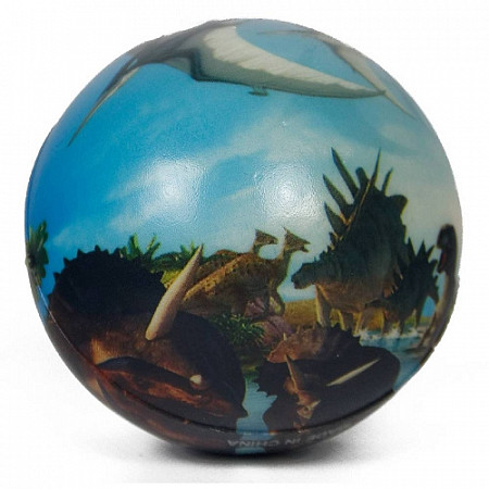 На картинке изображен Мяч детский Ausini Динозавры L788-39 blue Мяч детский Ausini Динозавры L788-39 blue