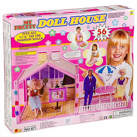 Кукольный дом Bondibon с мебелью Dream House 52 детали 86/87 Д5855
