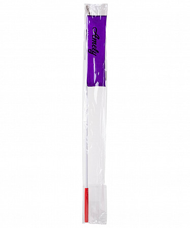 Лента для художественной гимнастики Amely 4 м с палочкой 46 см AGR-301 violet