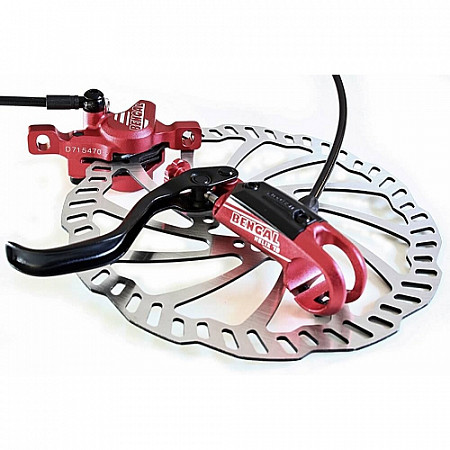 На картинке изображен Тормоза дисковые гидравлические передний и задний Bengal helix 7l с роторами и тормозными ручками ZTB10240 Тормоза дисковые гидравлические передний и задний Bengal helix 7l с роторами и тормозными ручками ZTB10240