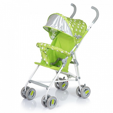 На картинке изображен Коляска BabyHit Weeny green star Коляска BabyHit Weeny green star