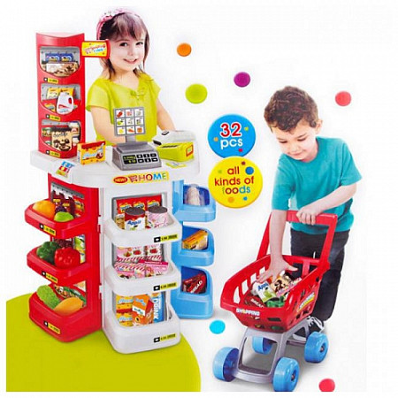 На картинке изображен Игровой набор Ausini Магазин 668-20 Игровой набор Ausini Магазин 668-20