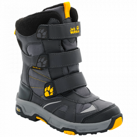 На картинке изображен Сапоги детские Jack Wolfskin Boys Snow Diver Texapore burly yellow XT Сапоги детские Jack Wolfskin Boys Snow Diver Texapore burly yellow XT