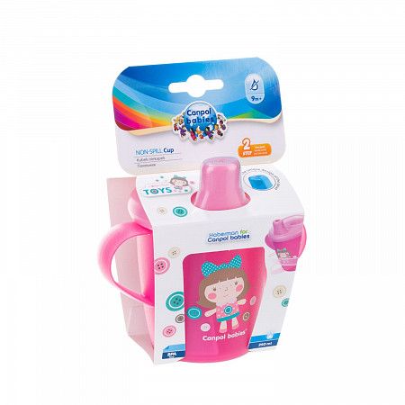 Поильник Canpol babies Non-spill TOYS с ручками 9м+ 250 мл (31/200_pin) pink