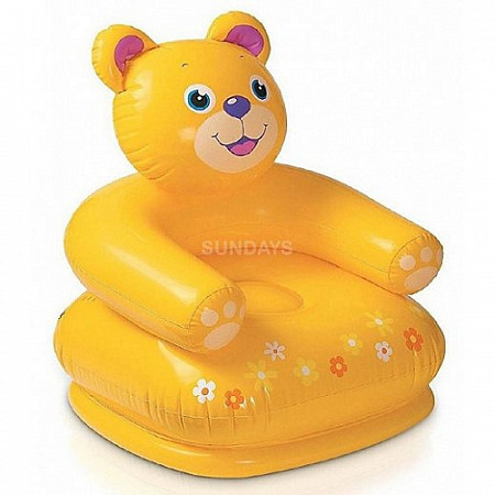 Детское надувное кресло Intex 68556 Happy Animal  Медведь + ремкомплект