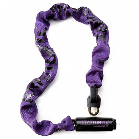 На картинке изображен Велозамок Kryptonite Chains Keeper 785 Integrated Chain - 32"'purple 720018001614 Велозамок Kryptonite Chains Keeper 785 Integrated Chain - 32"'purple 720018001614