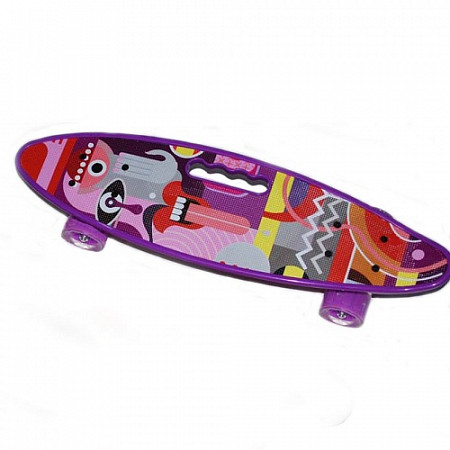 Penny board (пенни борд) Zez Sport Skate24 purple