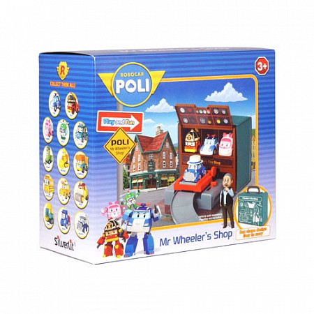 На картинке изображен Игрушка Robocar Poli Мастерская Уиллера (без машин) 83247 Игрушка Robocar Poli Мастерская Уиллера (без машин) 83247