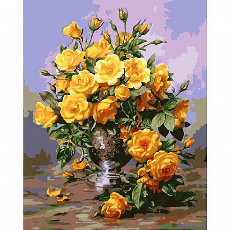Картина по номерам Picasso Букет желтых роз PC4050400