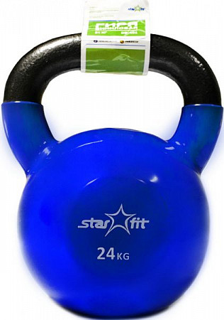 Гиря виниловая Starfit DB-401 24 кг dark blue