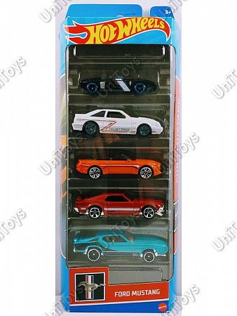 Набор машинок Hot Wheels Ford Mustang 5 шт. (1806 HFV92)