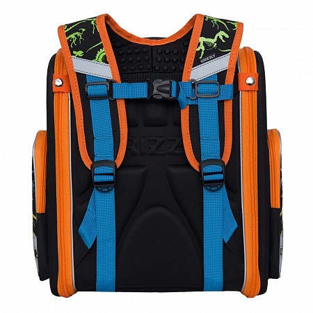 Рюкзак школьный GRIZZLY RAr-081-2 /1 black/orange