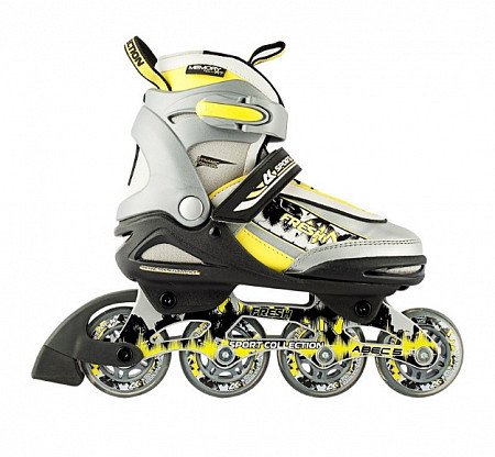 Роликовые коньки Спортивная коллекция Fresh yellow