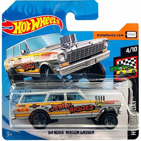 Машинка Hot Wheels Базовой коллекции 64 Nova Wagon Gasser 198/250 (5785 FYD77)