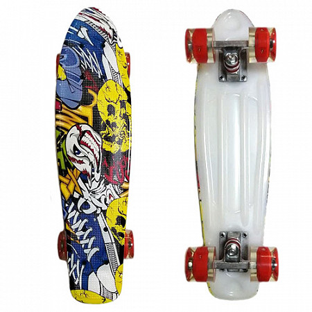 На картинке изображен Penny board (пенни борд) Display Joker/red LED Penny board (пенни борд) Display Joker/red LED