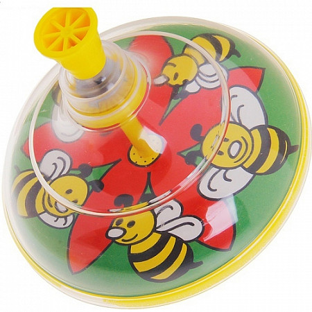 Игрушка Chipollino Юла прозрачная (пчелка) 0203