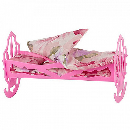 На картинке изображен Кроватка для кукол Стром У890 Кроватка для кукол Стром У890