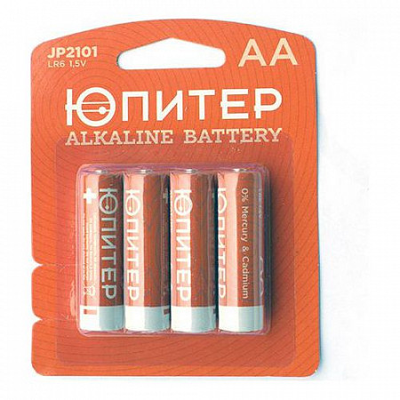 Батарейка Юпитер Alkaline AA LR6 1,5V (4 штуки) JP2101
