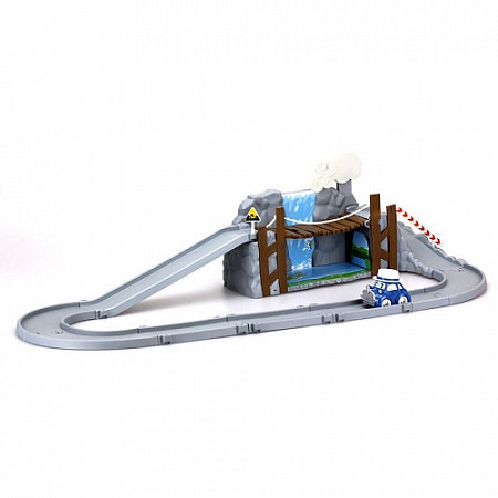 Игрушка Robocar Poli Набор Обрушающийся мост с металлической машинкой Масти 83317