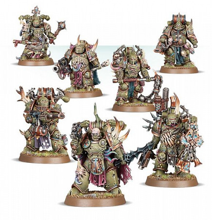 На картинке изображен Фигурки Games Workshop Warhammer: Death Guard Plague Marines Фигурки Games Workshop Warhammer: Death Guard Plague Marines