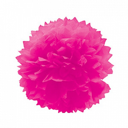Помпон бумажный 40см/G 1412-0070 bright pink