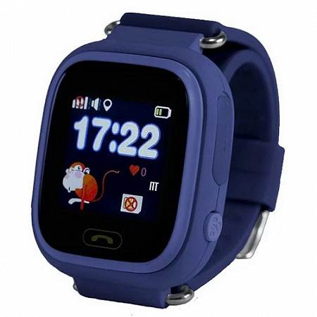 Смарт часы детские Wonlex Smart baby watch q80 GW100 dark blue