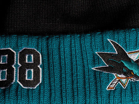 Шапка Atributika&Club NHL San Jose Sharks 59259 black/turquoise