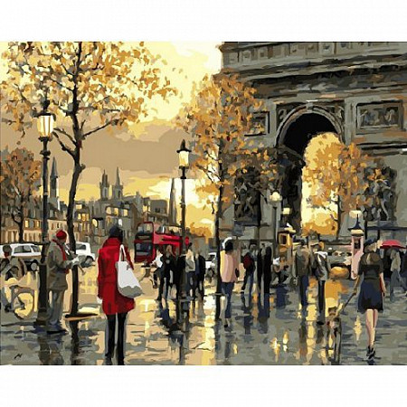 Картина по номерам Picasso Осень в Париже PC5065033