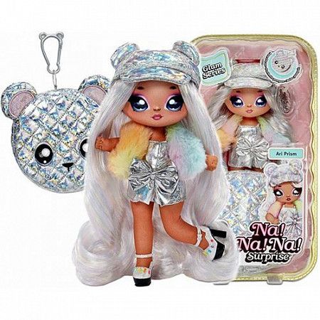 Кукла мягкая Na!Na!Na! Surprise " Ари Присм" 2 в 1 металлик 575382EUC