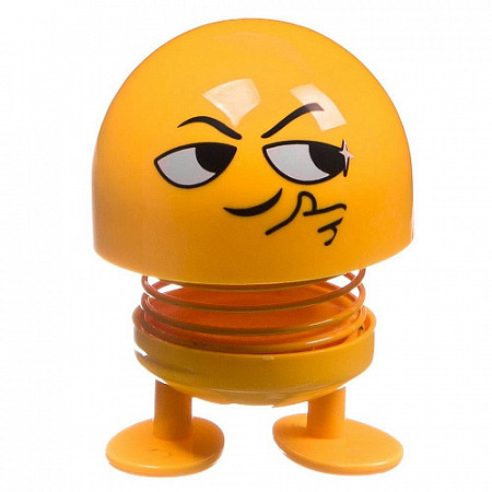 Игрушка Bondibon Чудики Танцующий на пружинке Эмодзи-хмурый ВВ4134