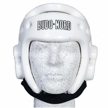 На картинке изображен Шлем для тхэквондо Budo-Nord white Шлем для тхэквондо Budo-Nord white