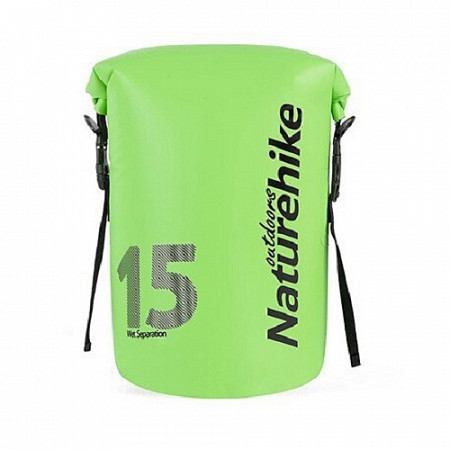 Герморюкзак Naturehike 250D Waterproof 15 л light green