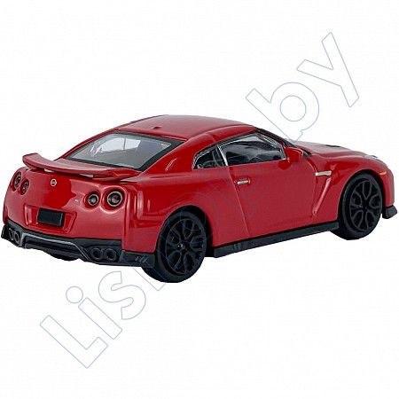 Машинка Bburago 1:43 2017 Nissan GT-R R35 (18-30000/18-30207) red