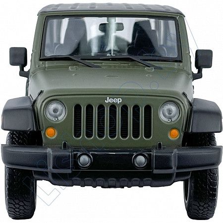 Машинка Maisto 1:24 Jeep Wrangler (31268) flat green