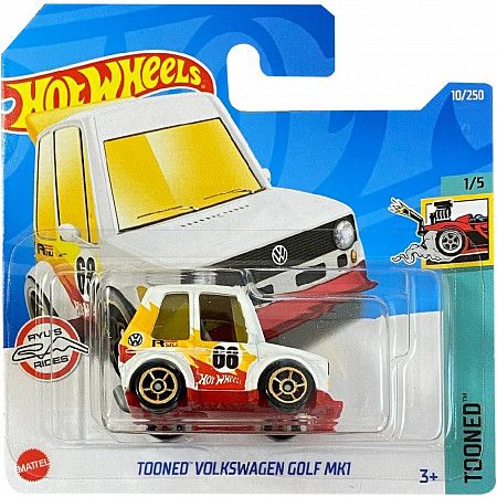 Машинка Hot Wheels Базовой коллекции Tooned Volkswagen Golf MK1 10/250 (5785 HCT27) mainline 2022