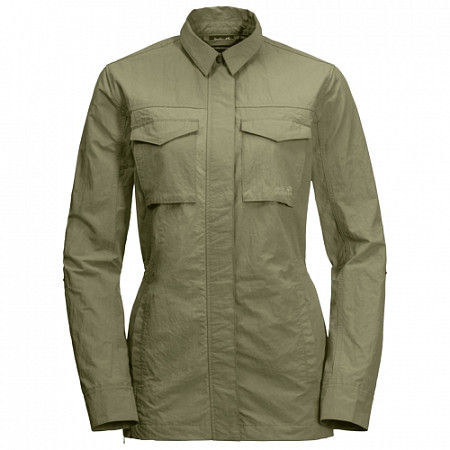 Куртка летняя женская Jack Wolfskin Lakeside Fieldjacket W khaki