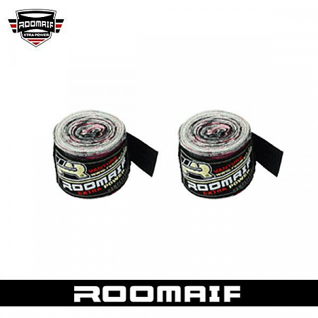 Бинт боксерский Roomaif RM-101 grey/red