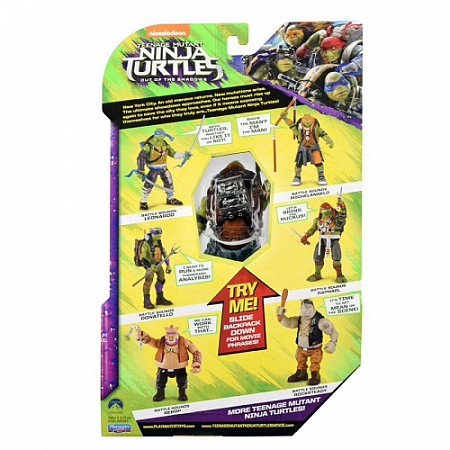 На картинке изображен Игрушка Turtles Фигурка функ.14 см, со звуком, Майки, серия Movie Line 2016 88303T Игрушка Turtles Фигурка функ.14 см, со звуком, Майки, серия Movie Line 2016 88303T