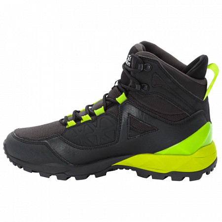Водонепроницаемые кроссовки мужские Jack Wolfskin Cascade Hike Xt Texapore Mid M black / lime