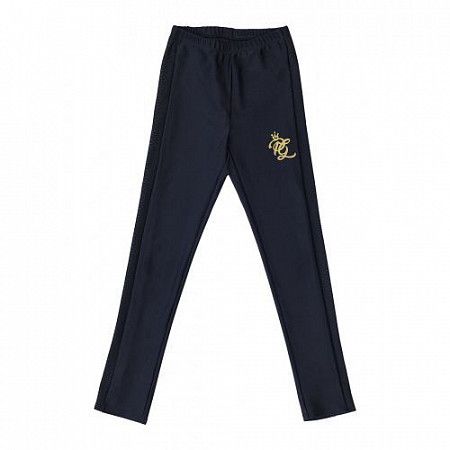 Леггинсы Нужный спорт PG со вставкой из сетки black/gold