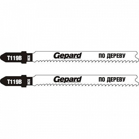 Пилка лобзиковая по дереву Gepard (2 штуки) GP0620-11