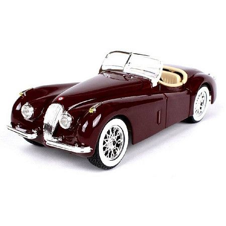 На картинке изображен Машинка Bburago 1:24 Jaguar Xk 120 Roadster 1951 (18-22018) red Машинка Bburago 1:24 Jaguar Xk 120 Roadster 1951 (18-22018) red