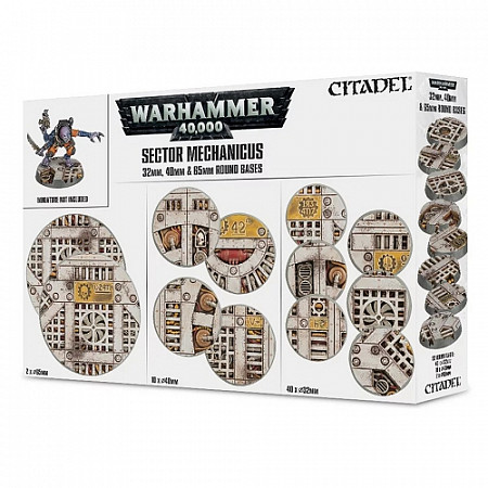 Набор подставок Games Workshop Warhammer Sector Mechanicus: Industrial Bases 66-95